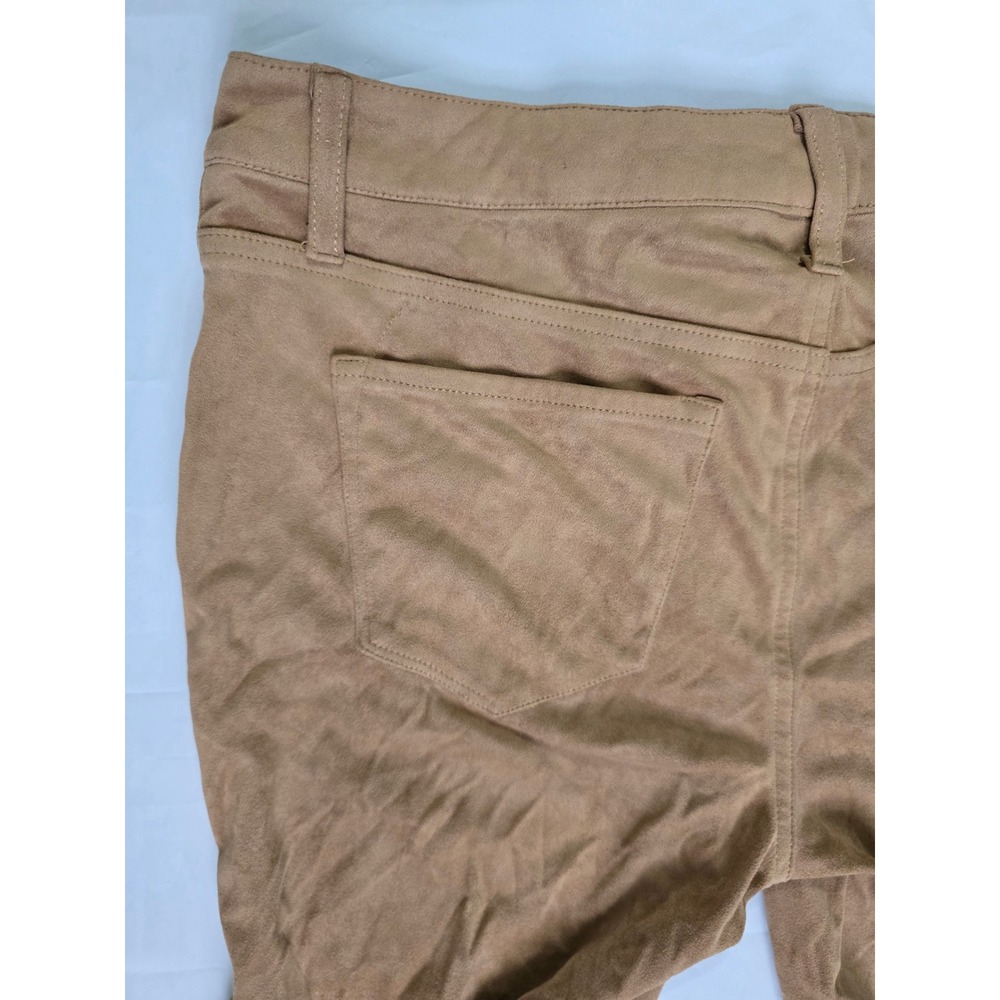 Mossimo Denim Faux Suede Skinny Pants Camel Tan Super Stretch Size 10/30 - Picture 13 of 16